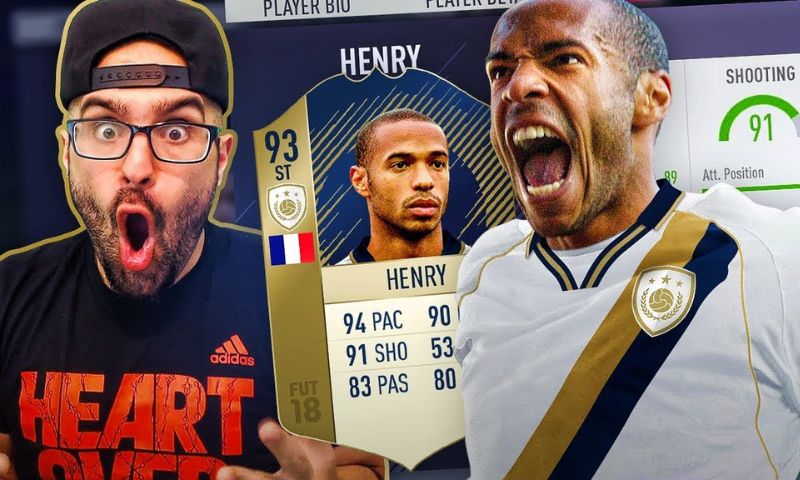 Cách mở khóa thẻ cầu thủ Thierry Henry FIFA 18