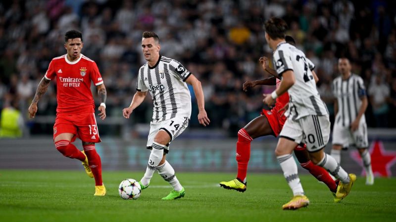 Bảng tỷ lệ kèo trận Juventus vs Benfica